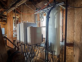 Výhledy od BTS spole�nosti Cetin ve v�i Pr�honického zámku