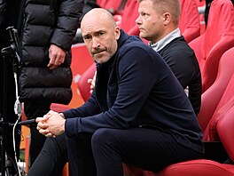 Trenér finské reprezentace Jakob Friis ped utkáním proti Nizozemsku.