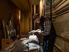 V Katedrále sv. Víta, Václava a Vojtcha probíhá  intonování píal....