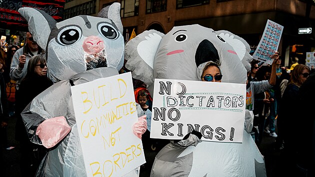 Vlna protest pod heslem No Kings (dn krlov) proti vld prezidenta Donalda Trumpa, Washington. (18. jna 2025)