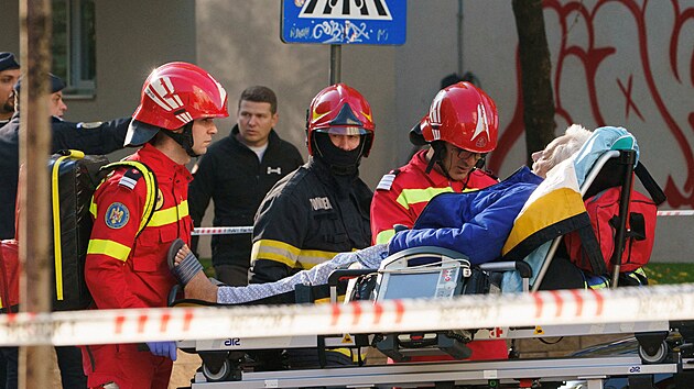 Bytovm domem v rumunsk Bukureti otsl vbuch. (17. jna 2025)