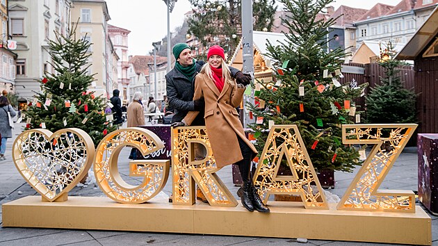 Vnon trhy v rakouskm mst trsk Hradec.