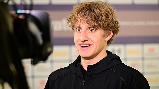 Para plavec David Kratochvl po nvratu z mistrovstv svta.