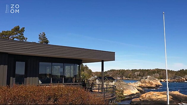 Pmosk chata v Larviku m fantastick panoramatick vhled.