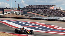 Max Verstappen ve sprintové kvalifikaci v Austinu.