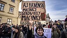 Demonstrace proti Petru Macinkovi jako kandidátovi na ministra �ivotního...