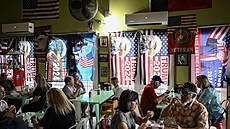 etzec restaurací Trump Burger v americkém Texasu