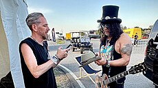 eský fotograf Tomá Tetík vyfotil rockovou hvzdu Saula Slashe Hudsona z...