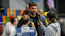 Marc Gasol bhem rozhovoru pro iDNES.cz a Radiournál Sport.