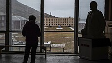 Lenin je vný. Socha Lenina stráí ruský sportovní komplex na picberkách v...