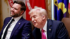 Americký prezident Donald Trump a americký viceprezident J. D. Vance se setkali...
