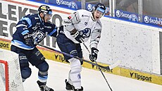 Plzeský Penika (v bílém) odehrává kotou ped forekingem Liberce.