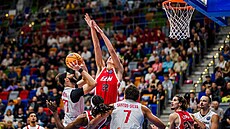 Nymburský Hruban se probíjí ke koi Chalonu.