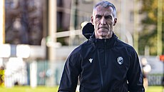 Trenér Martin Hyský pi své premiée na lavice Plzn