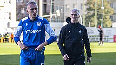 Nový plzeský trenér Martin Hyský a obránce Karel Spáil