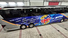 Nová posila pro HC Motor: Zbrusu nový autobus od spole�nosti Nicotrans