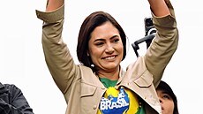 Michelle Bolsonaro, man�elka bývalého brazilského prezidenta Bolsonara. (7....