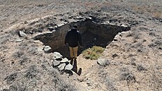 Pravdpodobná nádr na vodu na území tábora.