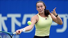 Tereza Valentová ve finále turnaje v Ósace.