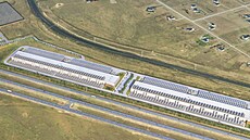 Kampus datového centra spolenosti Related Digital v Cheyenne ve stát Wyoming,...