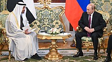 Prezident Spojených arabským emirát Muhammad ibn Zájid Ál Nahján se pi...