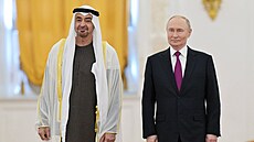 Prezident Spojených arabským emirát Muhammad ibn Zájid Ál Nahján se pi...