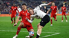 Seid Korac z Lucemburska (vlevo) a Jonathan Burkardt z Nmecka bhem...