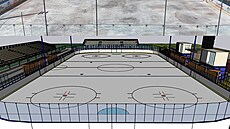 Vizualizace promny Zimního stadionu Jiího Svobody v Povrlech na akci Povrly...
