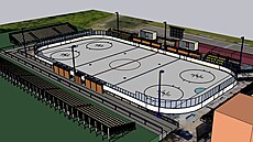 Vizualizace promny Zimního stadionu Jiího Svobody v Povrlech na akci Povrly...