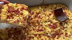 Dov kol s bryndzou a slaninou podle sester Recepty od starkej