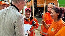 Dne�ní den je dnem pod�kování zam�stnanc�m m�stské firmy Pra�ské slu�by.