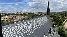 Na st�e�e baziliky sv. Petra a Pavla na Vy�ehrad�