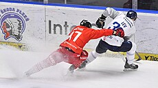 Olomoucký Rok Macuh nahání plzeského soupee Jakuba Lva.