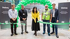 Slavnostní otevení centra ve Vídni: Bendik Forre (CSO AutoStore), Tomá upr...