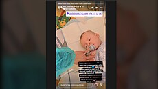 Lela Vémola sdílela na Instagramu foto plroního syna Arnieho, který...