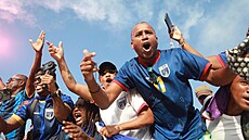 Fanouci Kapverd oslavují historicky první postup na mistrovství svta.