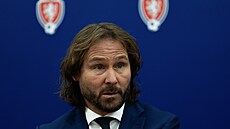 Generální manaer eských fotbalových reprezentací Pavel Nedvd na mimoádné...