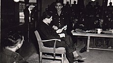 Hans Marálek vypovídal jako svdek ped americkým vojenským tribunálem v...