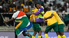 Fotbalisté Ji�ní Afriky slaví postup na záv�re�ný turnaj MS 2030.