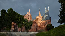 �ervený zámek v Hradci nad Moravicí.