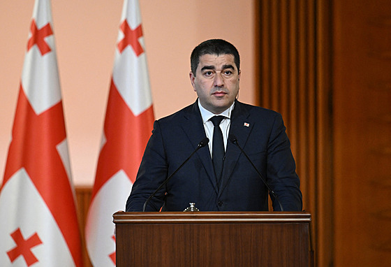 P�edseda gruzínského parlamentu �alva Papua�vili