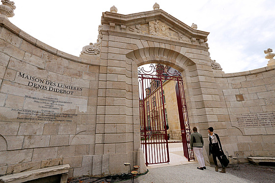 Muzeum Maison des Lumieres v�nované ilozofovi Denisi Diderotovi v Langres na...