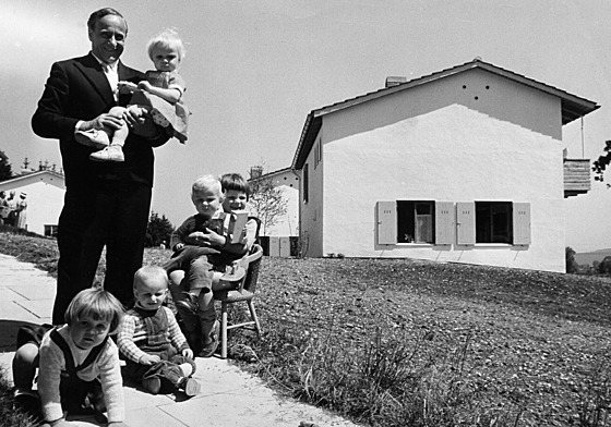 Zakladatel SOS d�tských vesni�ek v Rakousku Hermann Gmeiner (1. ledna 1958)