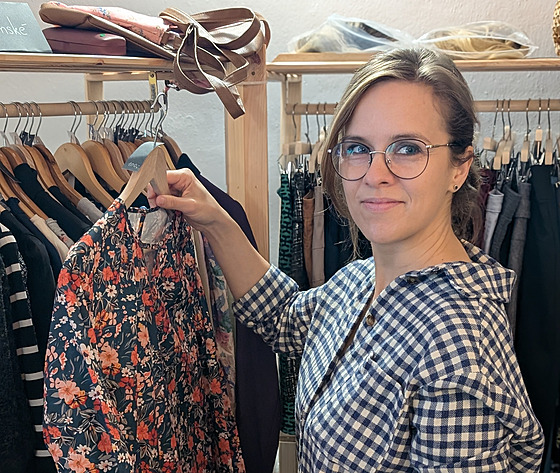 Klára Svobodová letos otevela na námstí v Roudnici nad Labem Envi-shop....