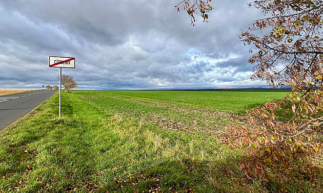 Území mezi Cítoliby a obcí Jimlín, kde chce investor postavit vtrné...