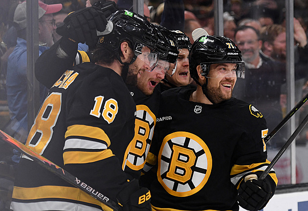 Pastrňák a Zacha jen mírnili prohru, Nečas s Tomáškem skórovali