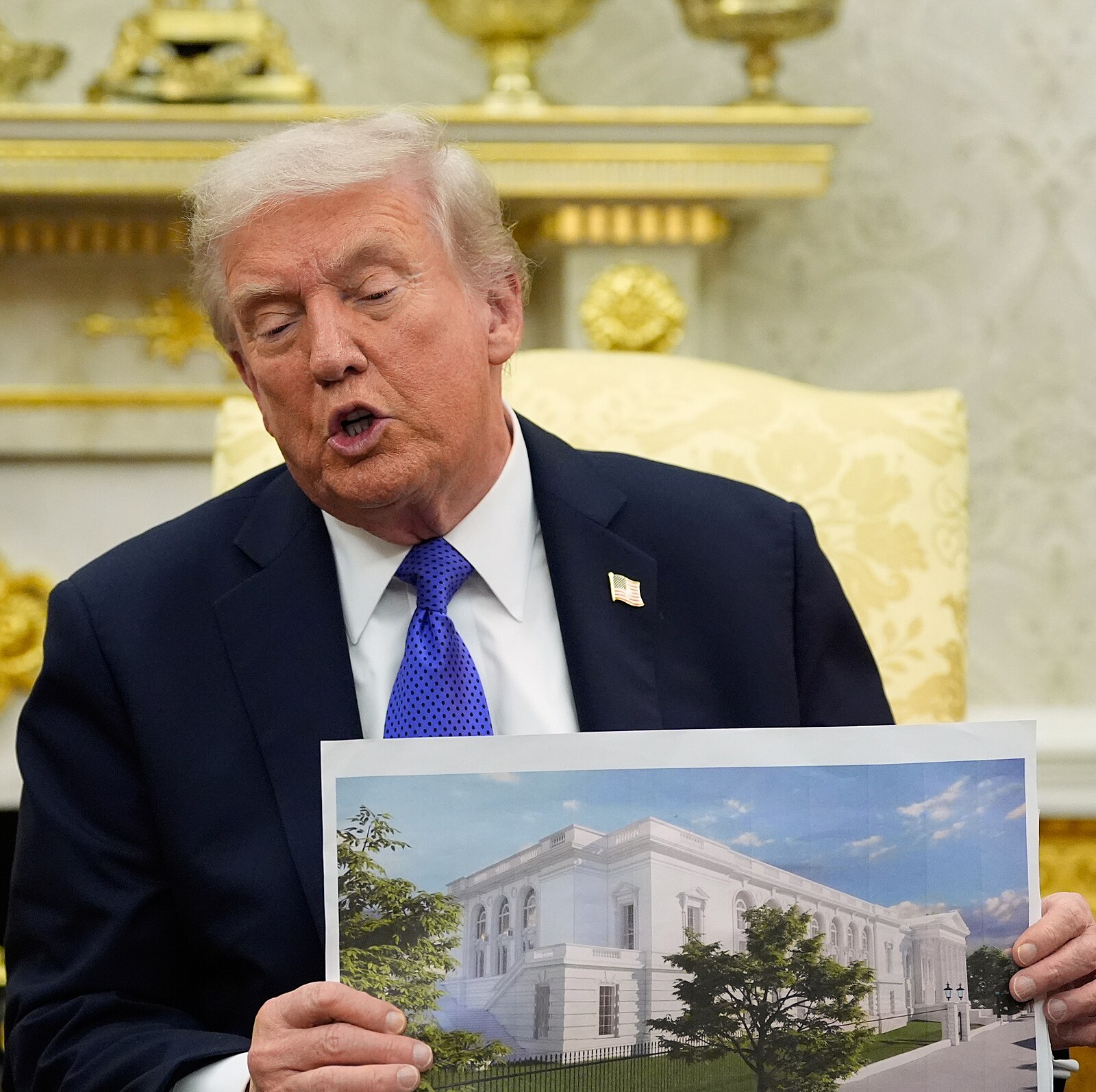 Soud pozastavil stavbu tančírny v Bílém domě. Trump kvůli sálu nechal jeho část zbourat