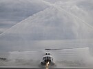 Slavnostní ukon�eni provozu vrtulník� Mi-8, které vice ne� 50 let slou�ily v...