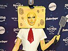 Spongebob v podání um�leckého maskéra Gottmika. Flitry, kamínky a m��e vyrazit.