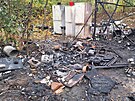 Ve vyhoel chatce nedaleko brnnsk ulice Dornych zemel bezdomovec. (jen...
